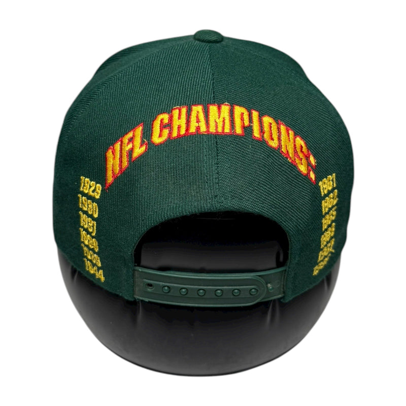 Vintage NFL Green Bay Packers Title Town USA Super Bowl Snapback Hat OSFA