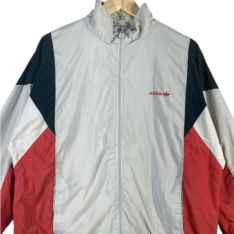 Vintage Adidas Trefoil Colorblock Full Zip Windbreaker