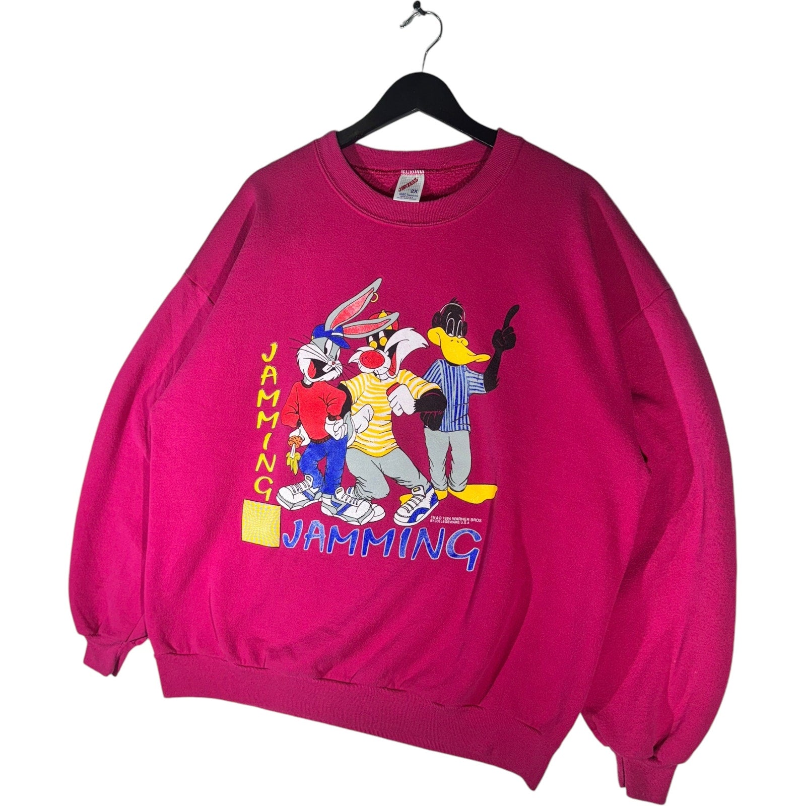 Vintage Looney Tunes Bugs & Friends Jamming Crewneck 90s