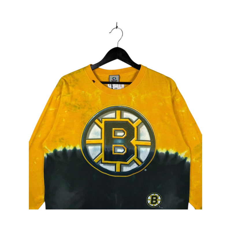 Vintage Boston Bruins Tie Dye Long Sleeve T-Shirt