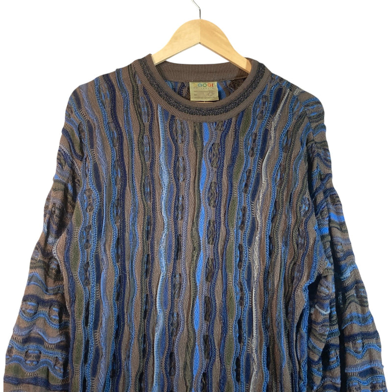 Vintage Coogi 3D Abstract Knit Sweater