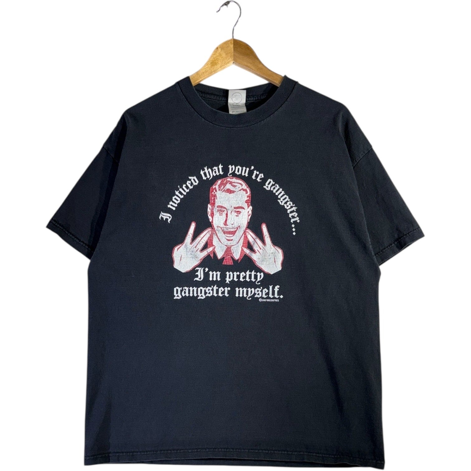 Vintage Gangster Humor Graphic T-Shirt
