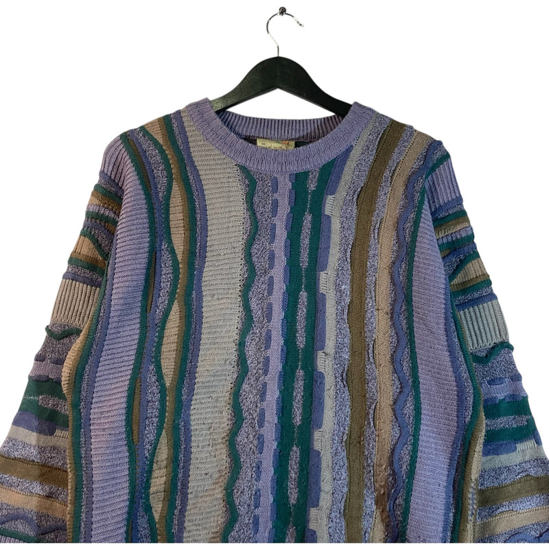 Vintage Coogi 3D Abstract Knit Sweater