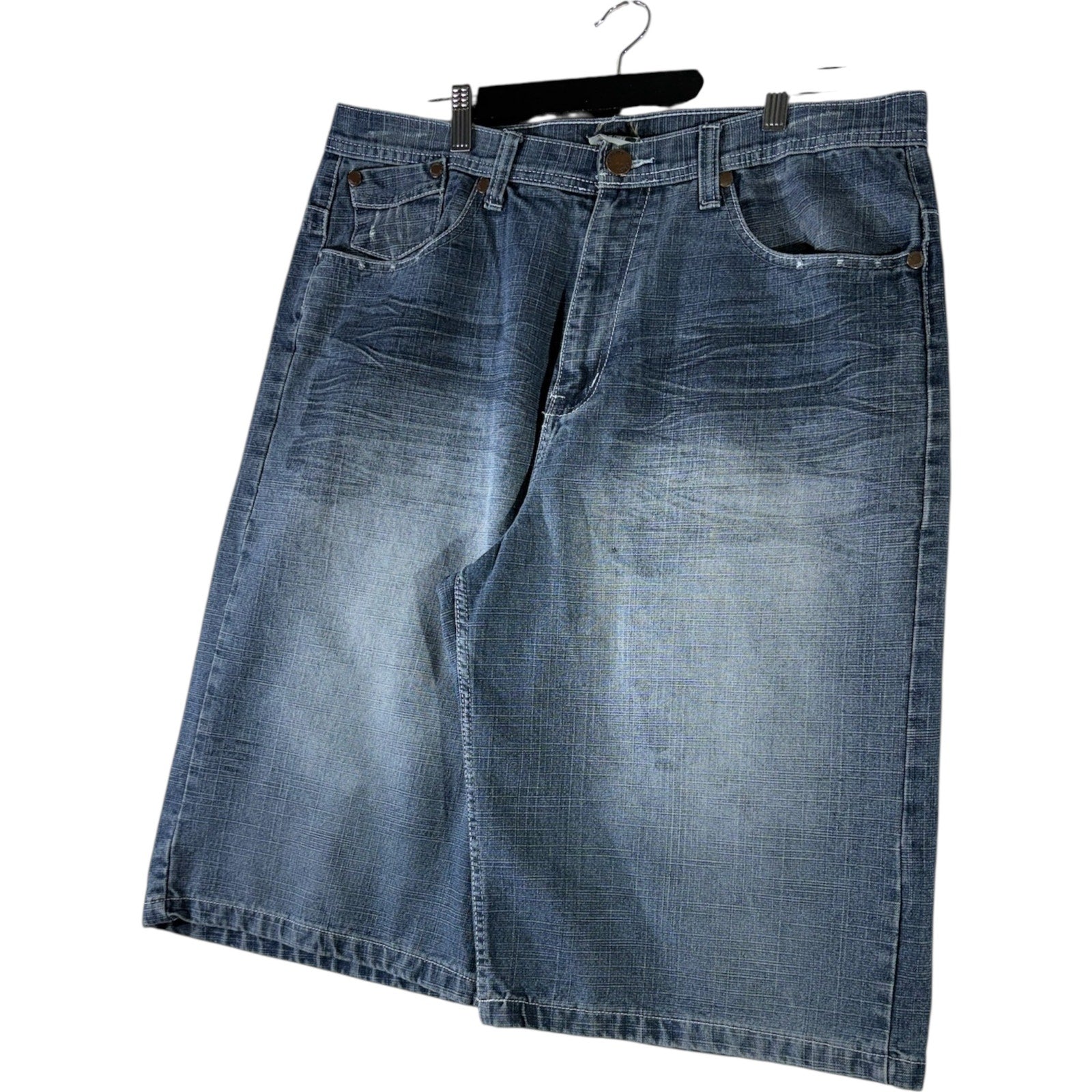 Vintage Brooklyn Xpress Wide Leg Denim Shorts 38