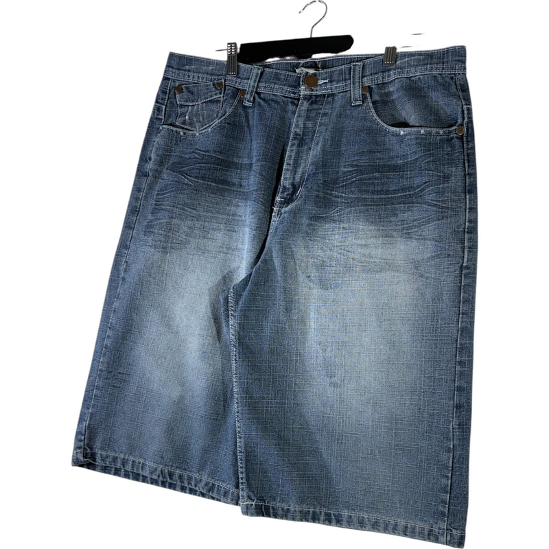 Vintage Brooklyn Xpress Wide Leg Denim Shorts 38
