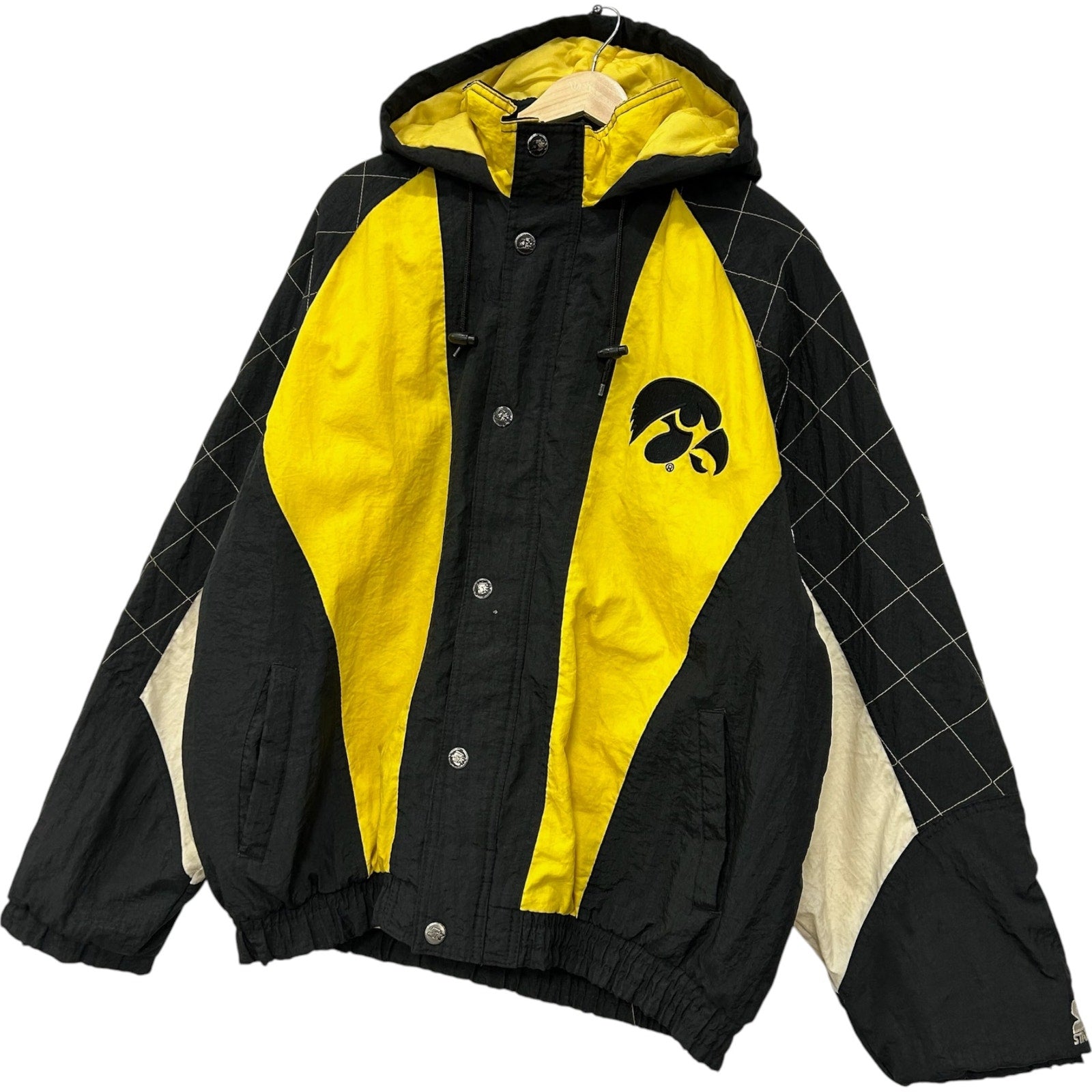 Vintage Starter University of Iowa Hawkeyes Logo Puffer Jacket