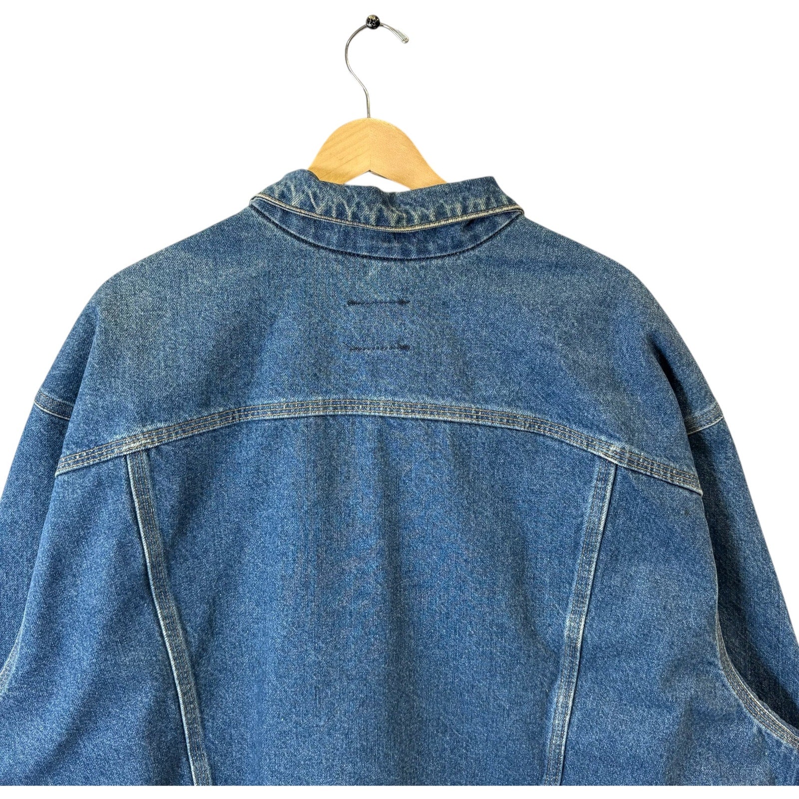 Vintage Carhartt J12 DST Button Up Denim Jacket