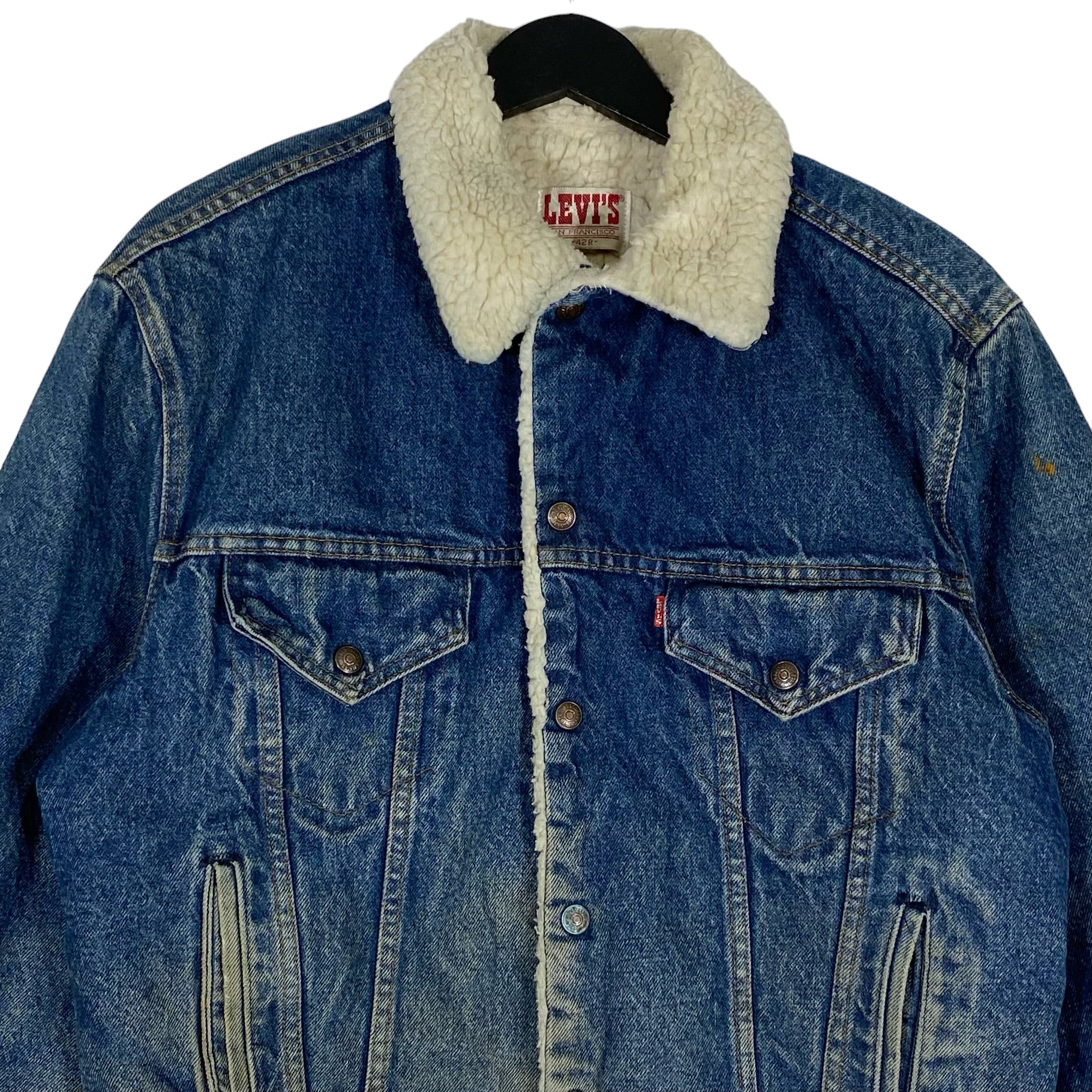 Vintage Levi’s Denim Sherpa Lined Trucker Jacket