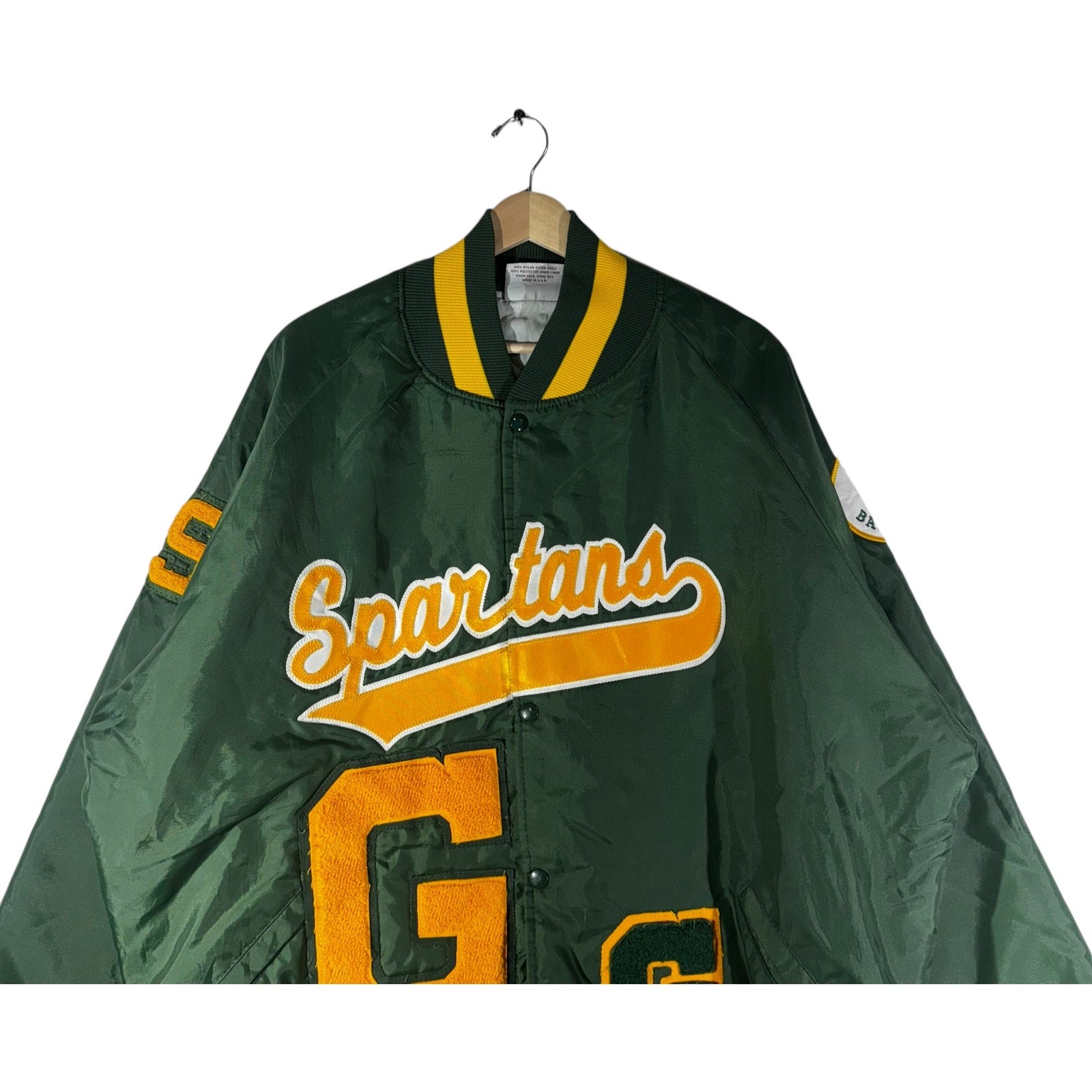 Vintage Spartans Spellout Bomber Jacket