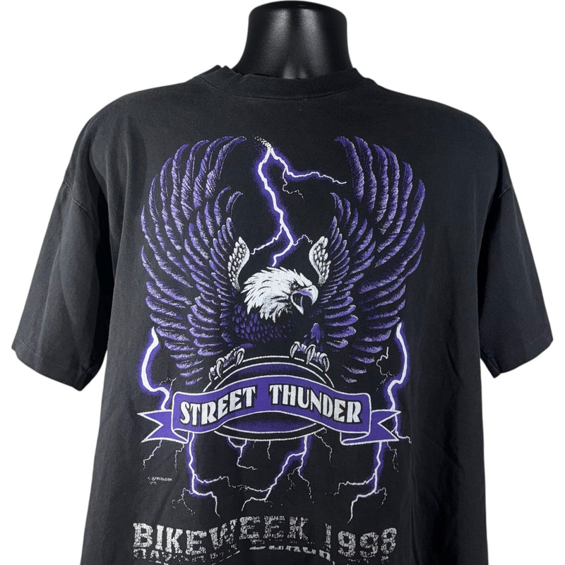 Vintage Street Thunder Lightning Eagle Daytona Bike Week Tee 1998