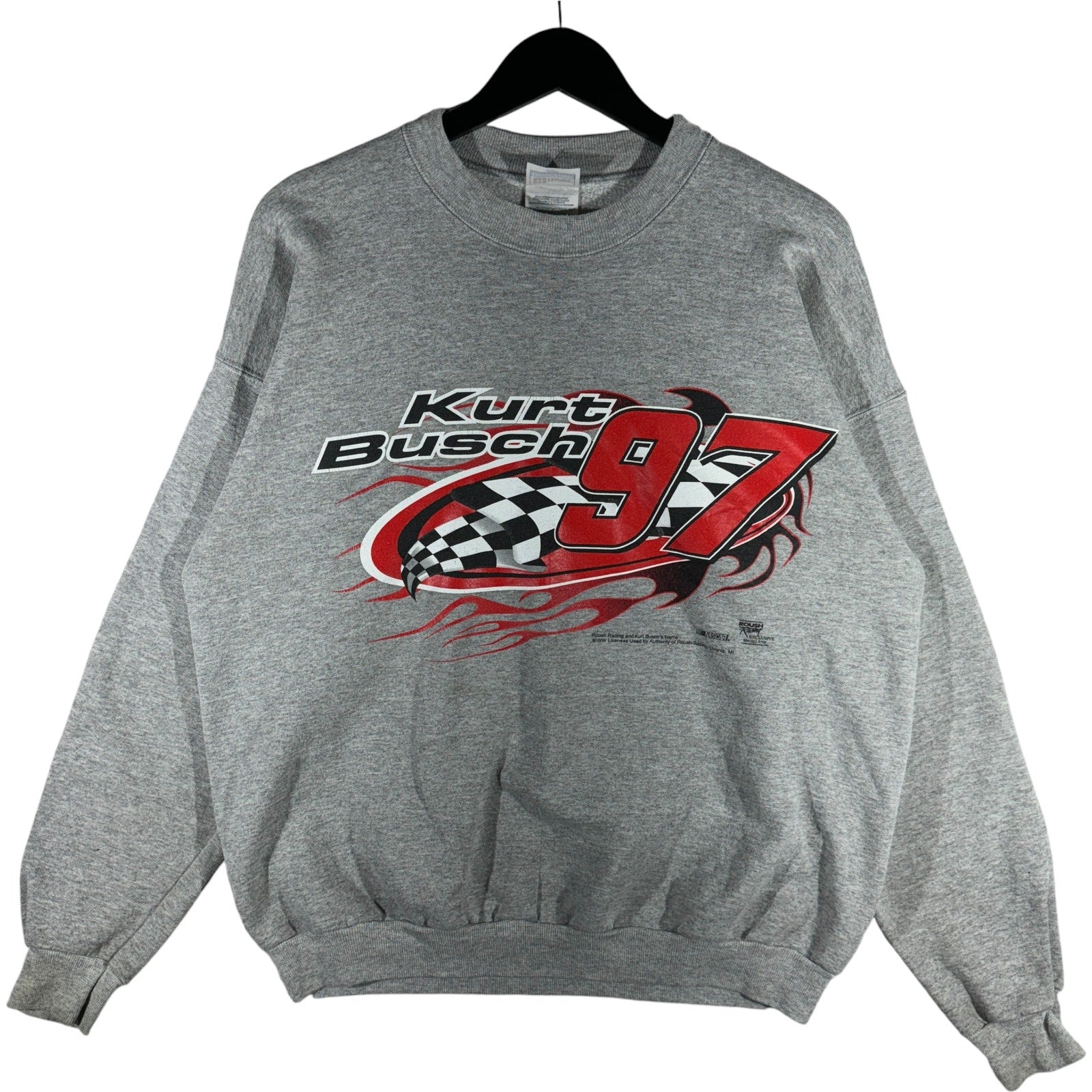 Vintage NASCAR Kurt Busch Racing Crewneck