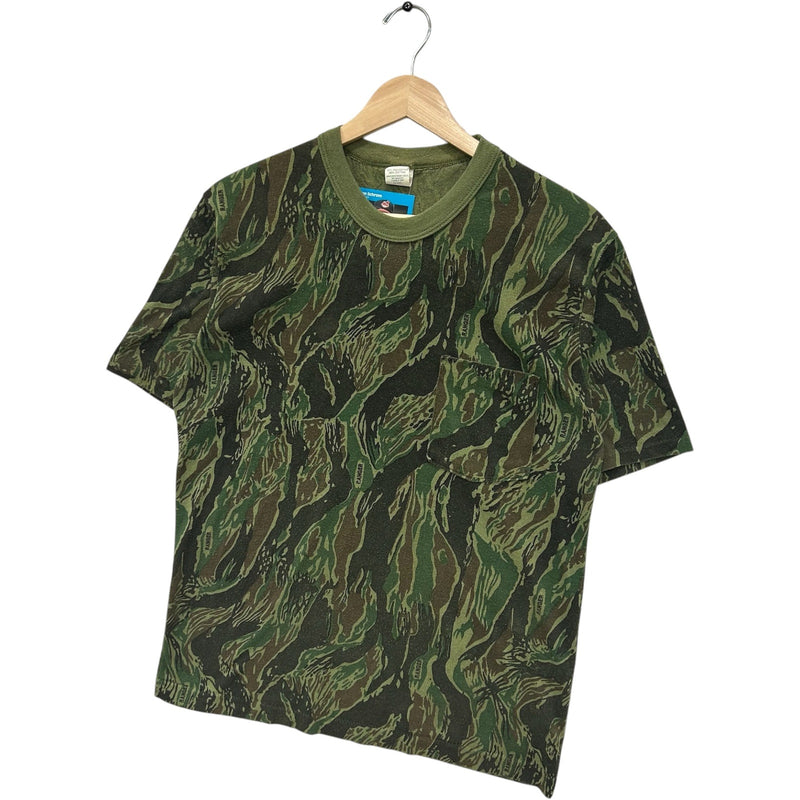 Vintage Camo Print Pocket Tee