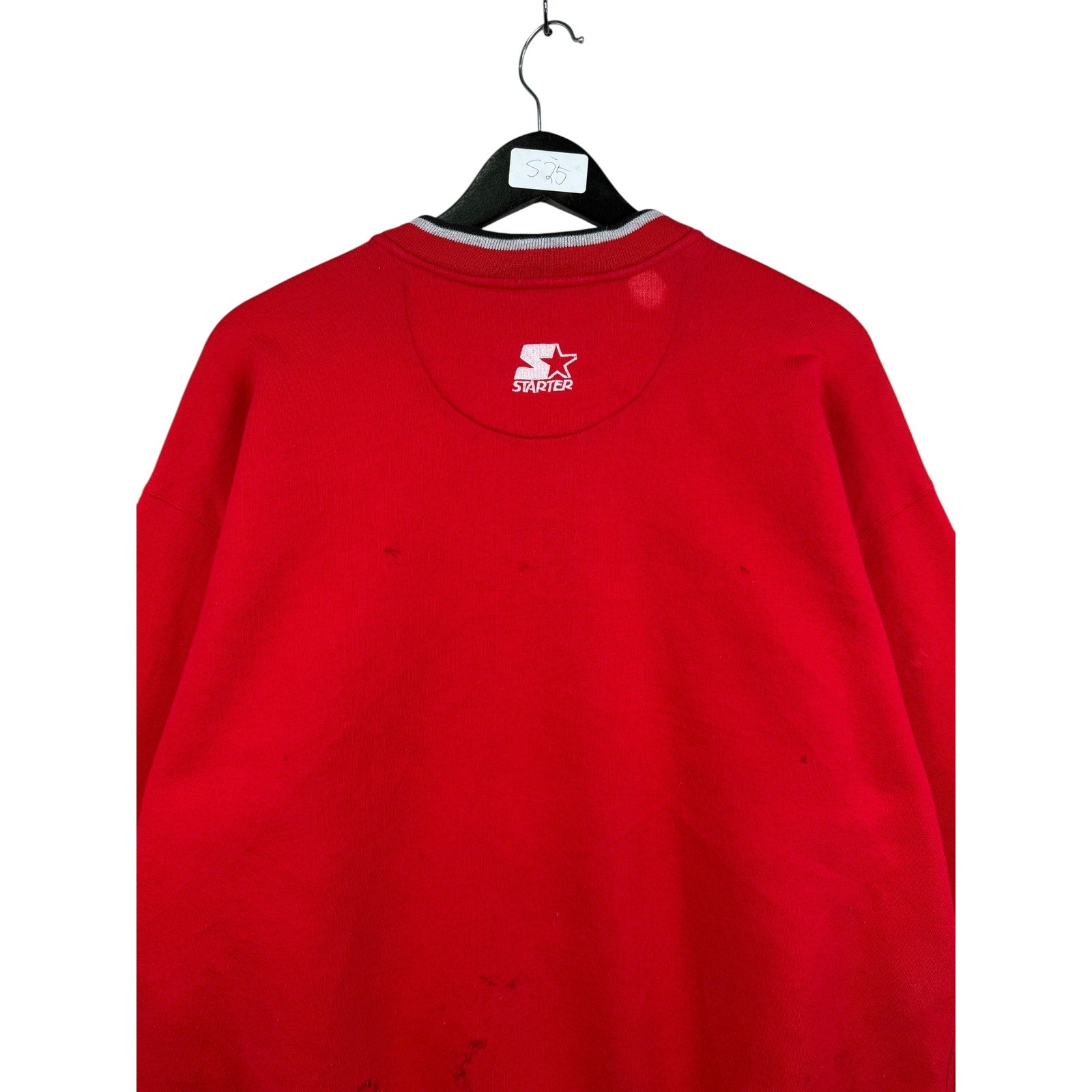 Vintage Starter Chicago Bulls Embroidered V-Neck Sweatshirt
