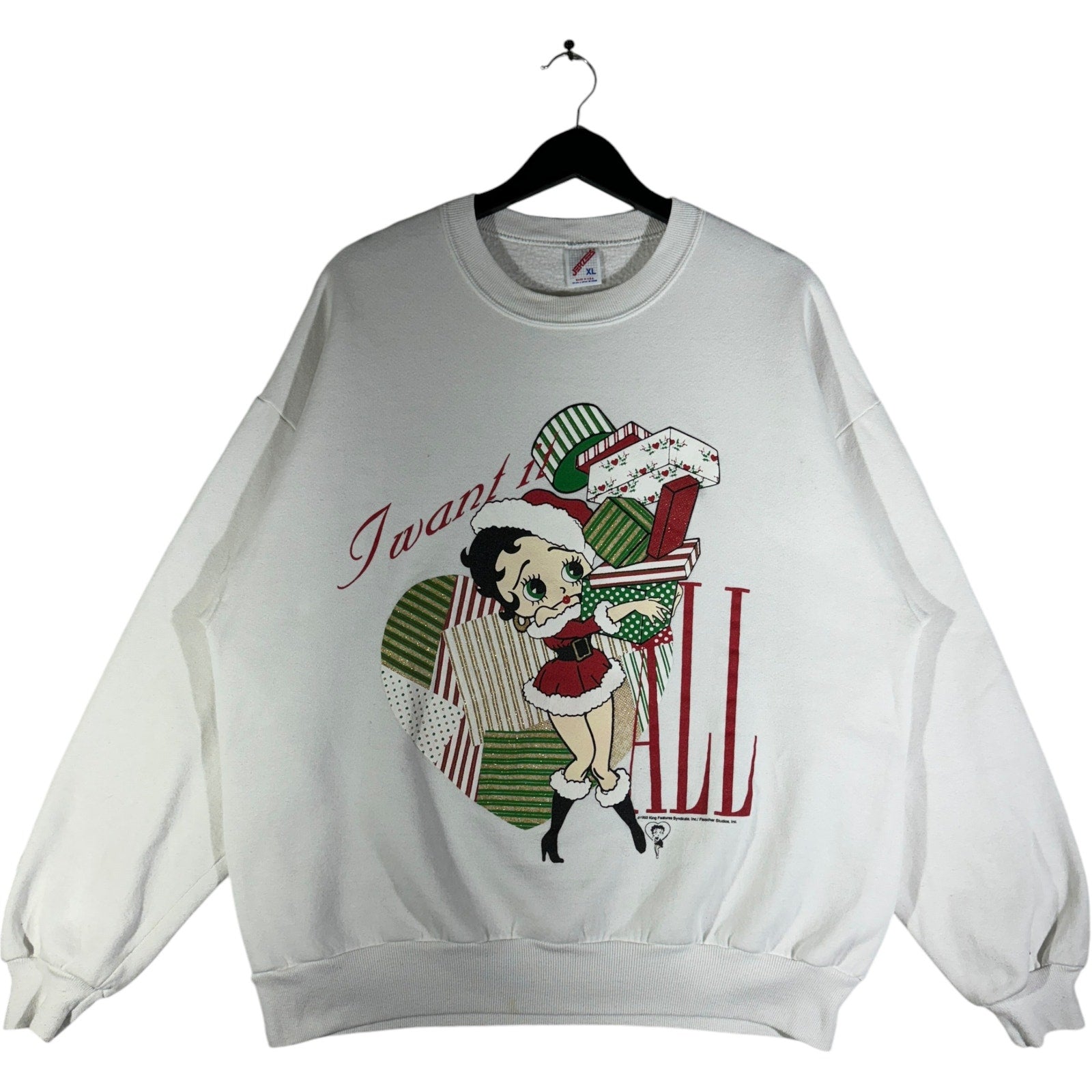 Vintage Betty Boop Christmas Shopping Crewneck