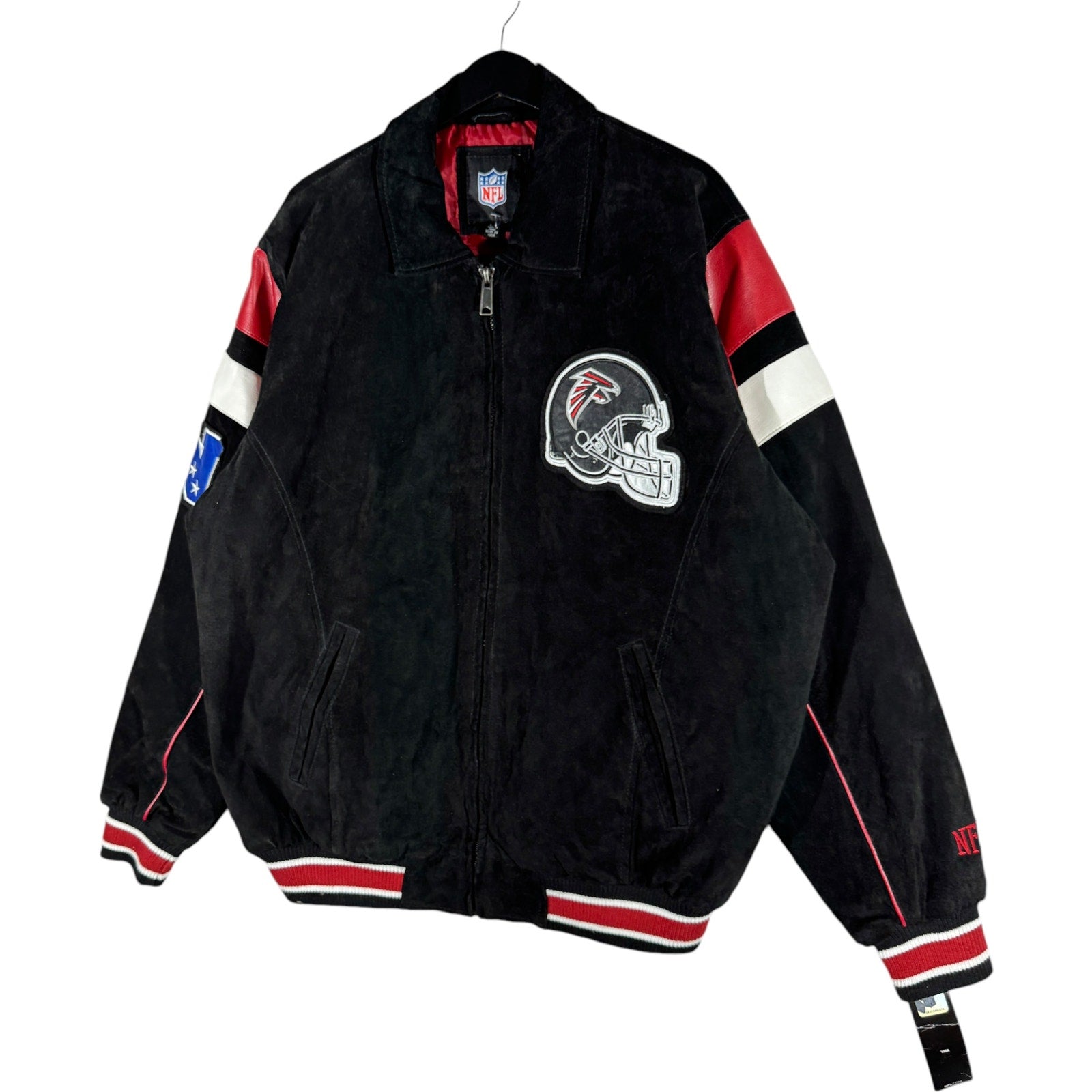 Vintage NFL Atlanta Falcons Suede Bomber Jacket