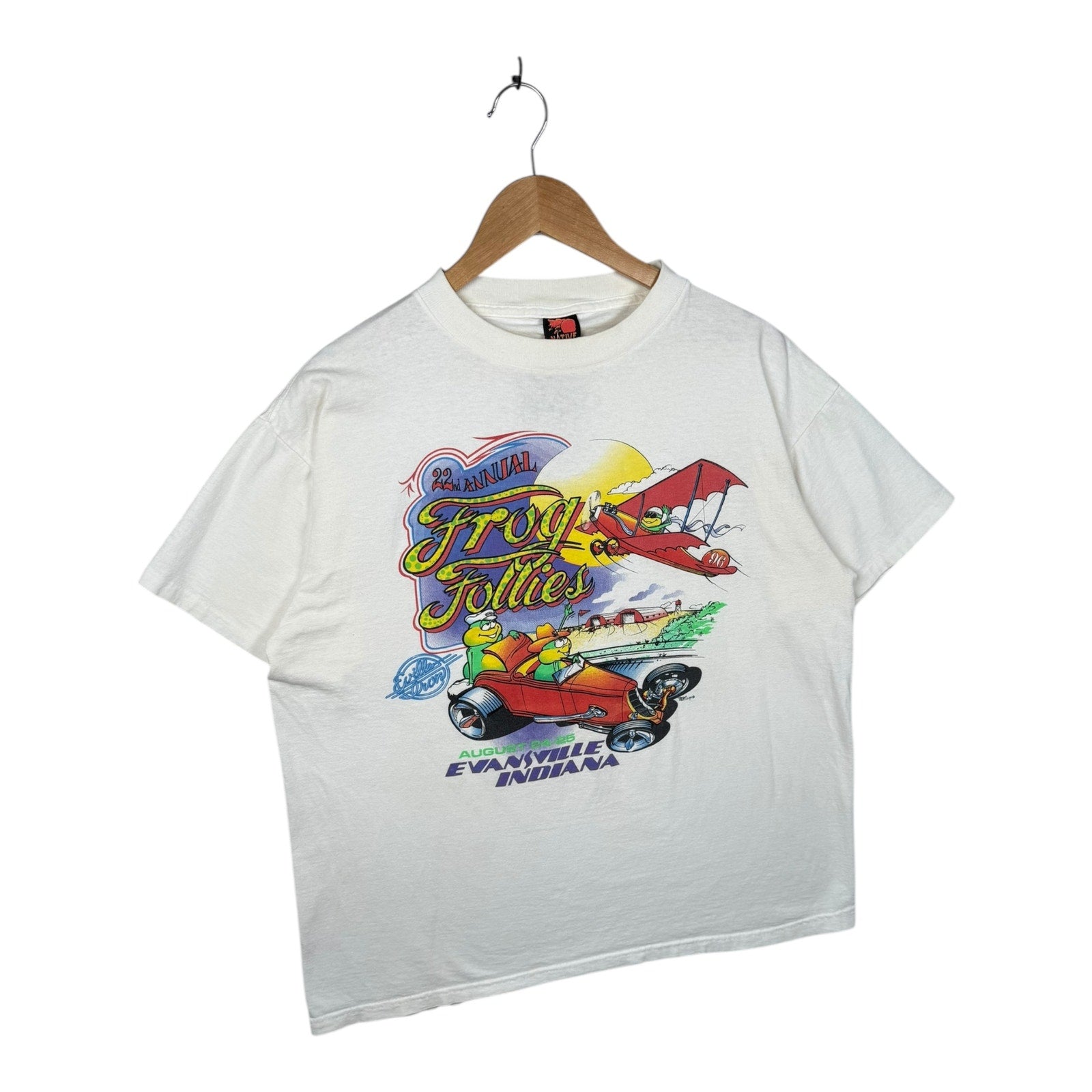 Vintage Frog Follies Hot Rod Car Show T-Shirt