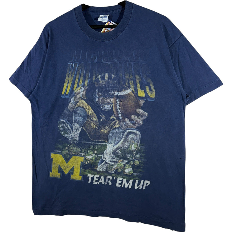 Vintage Michigan Wolverines "Tear' Em Up" Football Tee