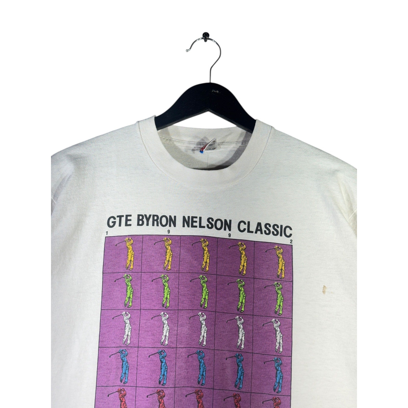 Vintage GTE Byron Nelson Classic Golf 25th Anniversary T-Shirt 90s