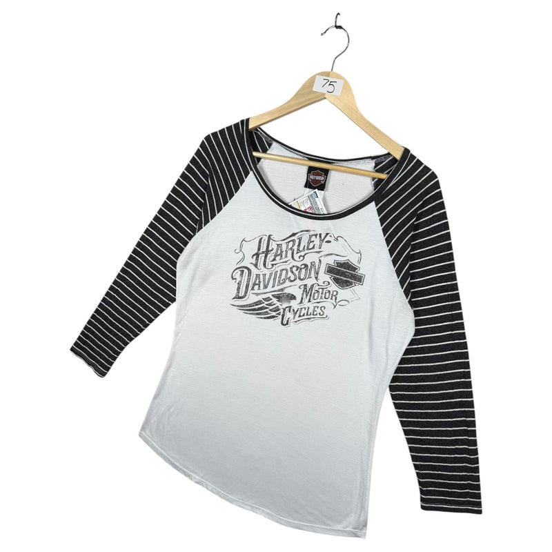 Vintage Harley Davidson Striped T-Shirt