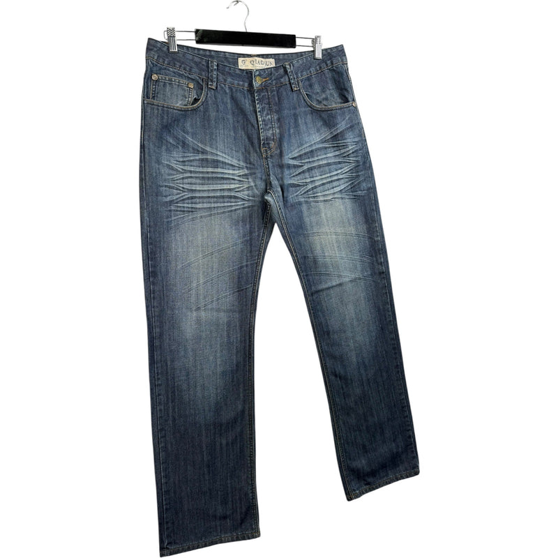 Vintage Qiaojun Faded Straight Leg Denim Jeans 36