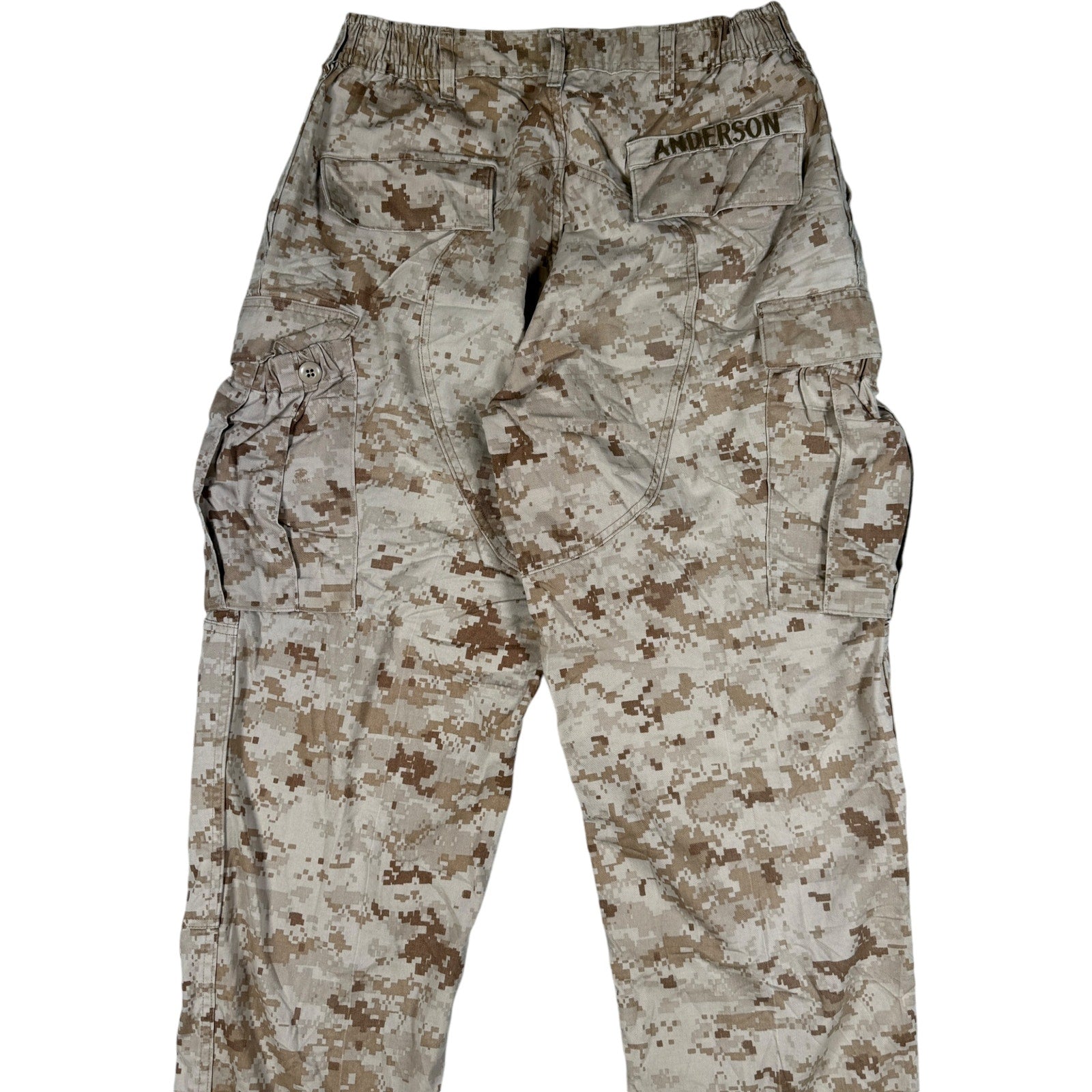 Vintage Military Desert Camo Adjustable Cargo Pants