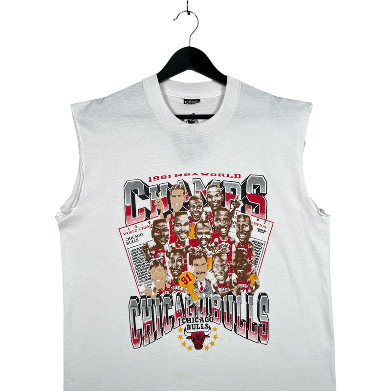 Vintage Chicago Bulls NBA Champions Muscle Tee 1991