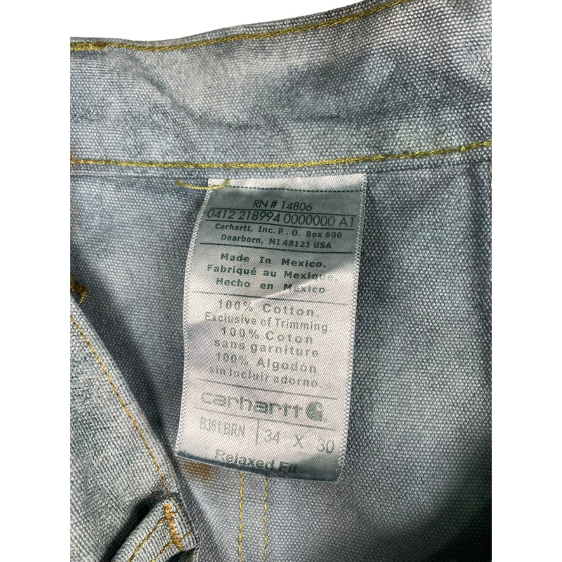 Vintage Carhartt Raw Hem Relaxed Carpenter Cargo Shorts 34