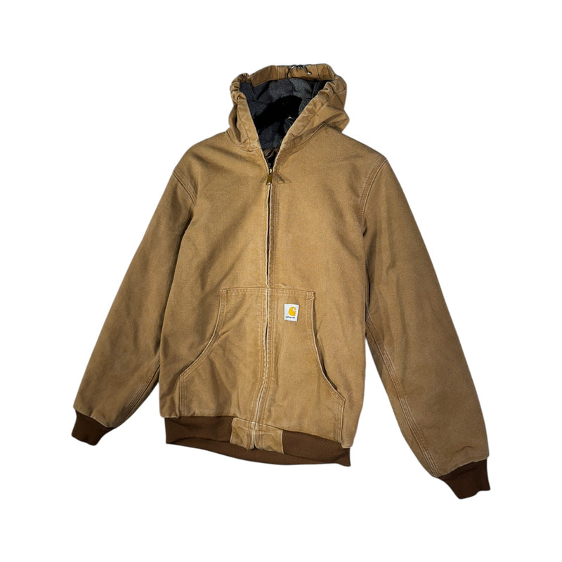 Vintage Carhartt Canvas Hooded Full Zip Workwear Jacket