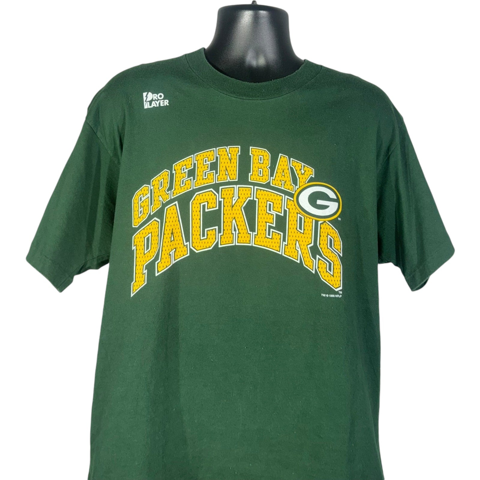 Vintage Pro Player Green Bay Packers Spellout NFL Tee