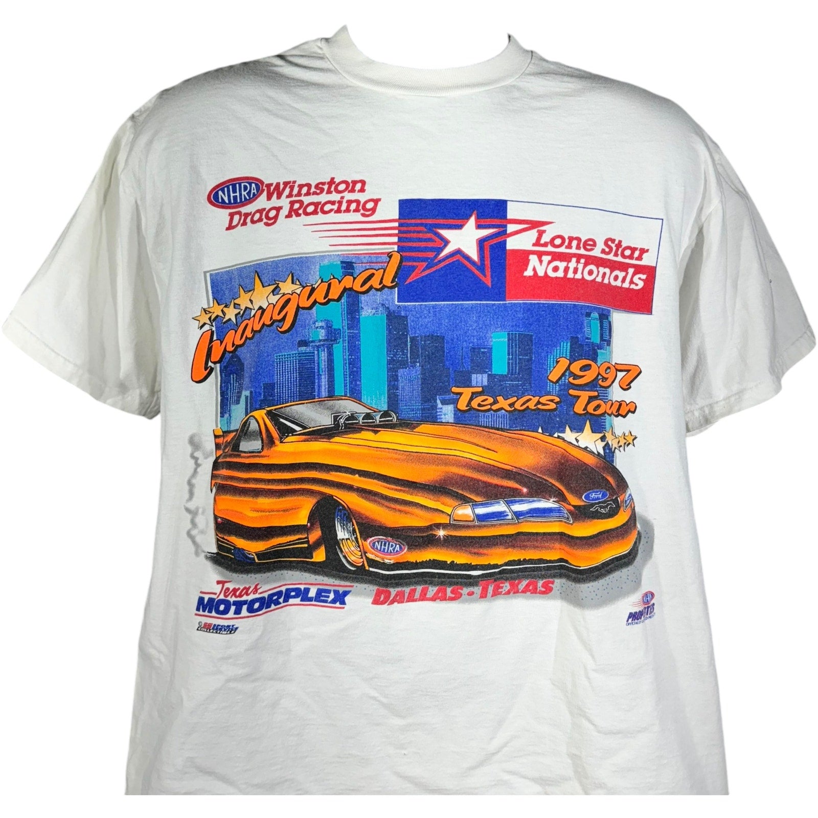 Vintage NHRA Lone Star Nationals Drag Racing Tee 1997