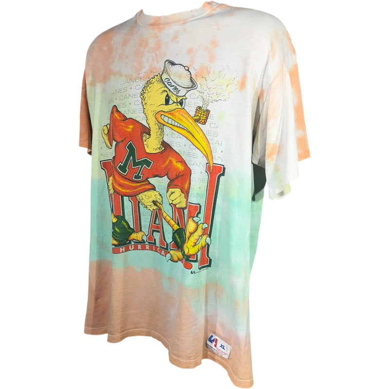 Vintage University of Miami Hurricanes Tie Dye Tee