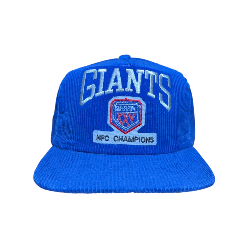 Vintage New Era New York Giants NFC NFL Corduroy Snapback Hat
