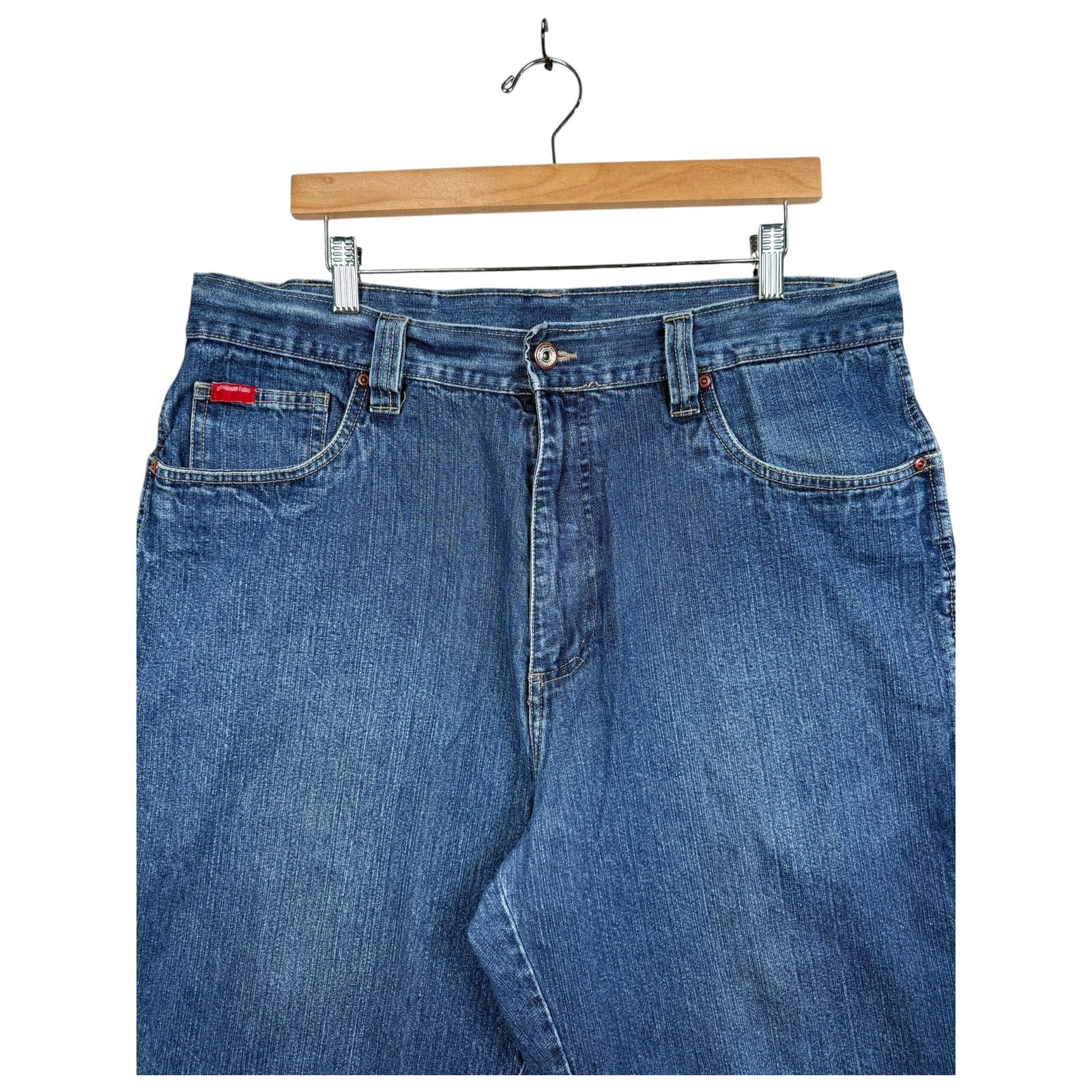 Vintage Fubu Straight Bermuda Jean Denim Shorts 38