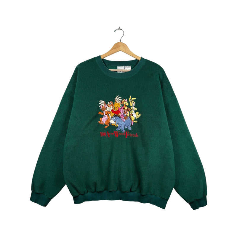 Vintage Disney Winnie The Pooh Family Fleece Sweatshirt