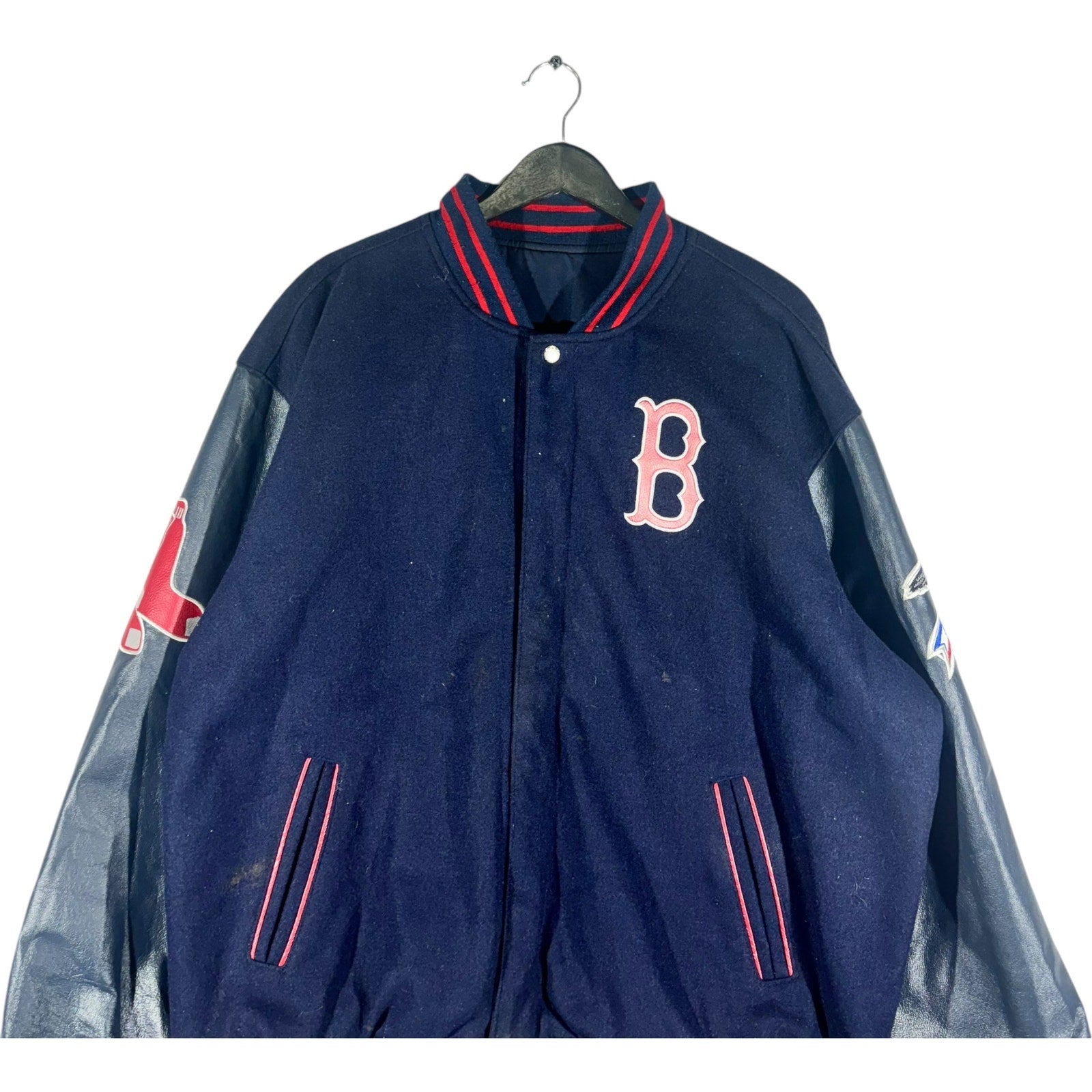 Vintage Jeff Hamilton Boston Red Sox Reversible Varsity Jacket