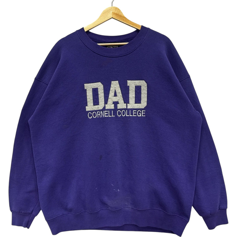 Vintage Cornell College Dad Embroidered Crewneck