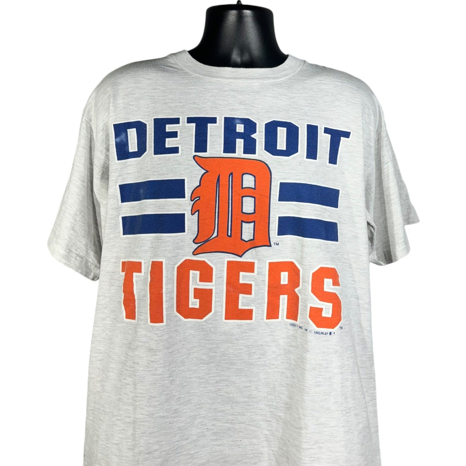 Vintage Detroit Tigers MLB Spellout Tee 1992