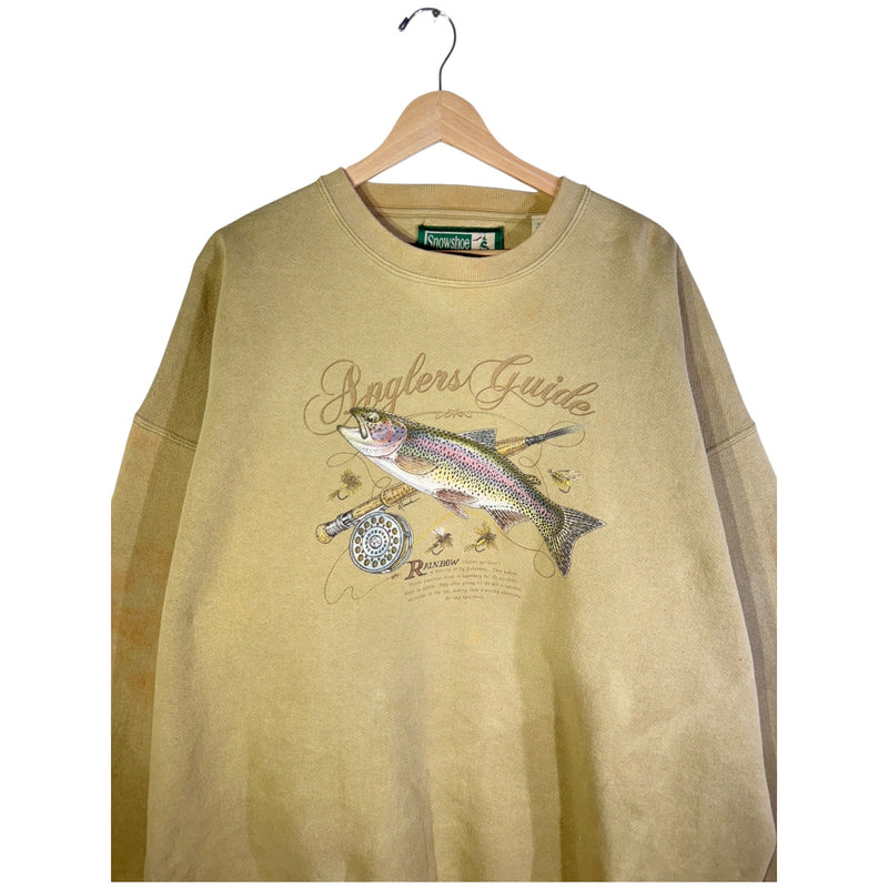 Vintage Anglers Guide Rainbow Trout Fishing Crewneck