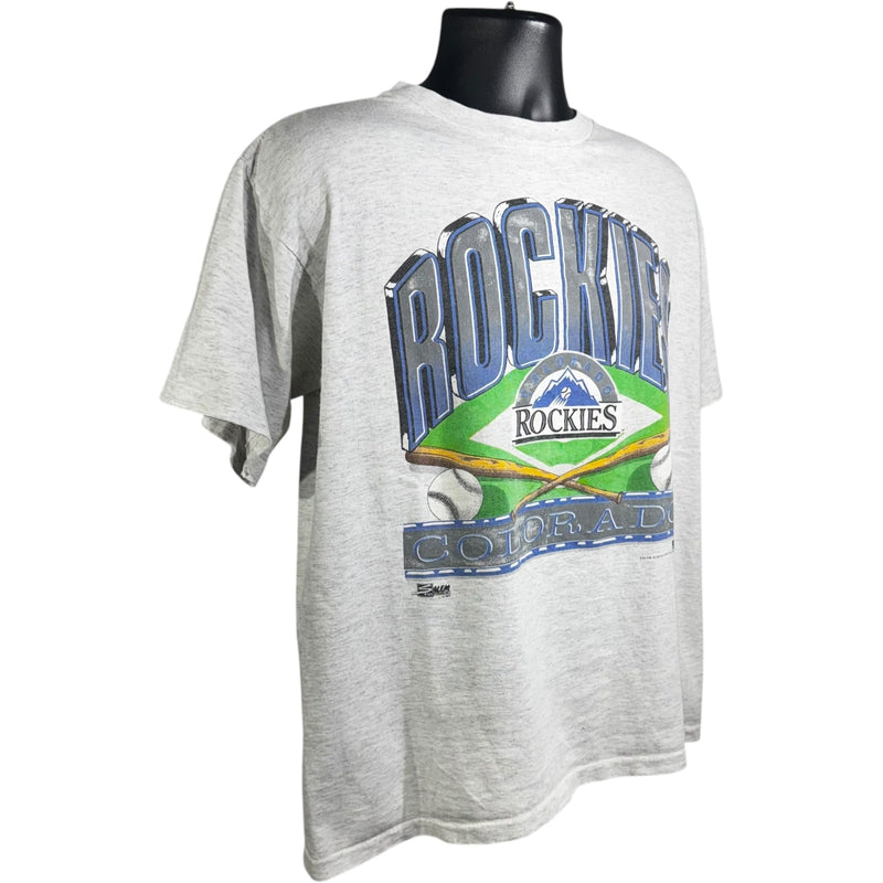 Vintage Salem Sportswear Colorado Rockies Spellout Tee