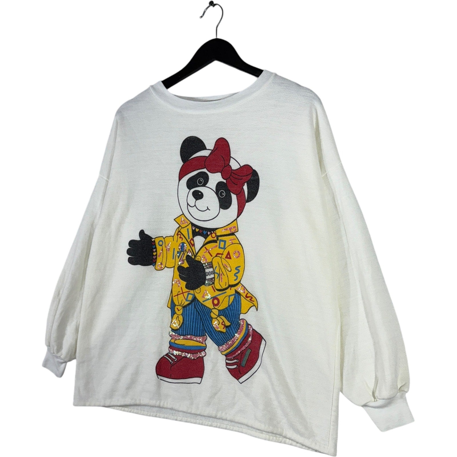 Women's Vintage Stylish Panda Crewneck