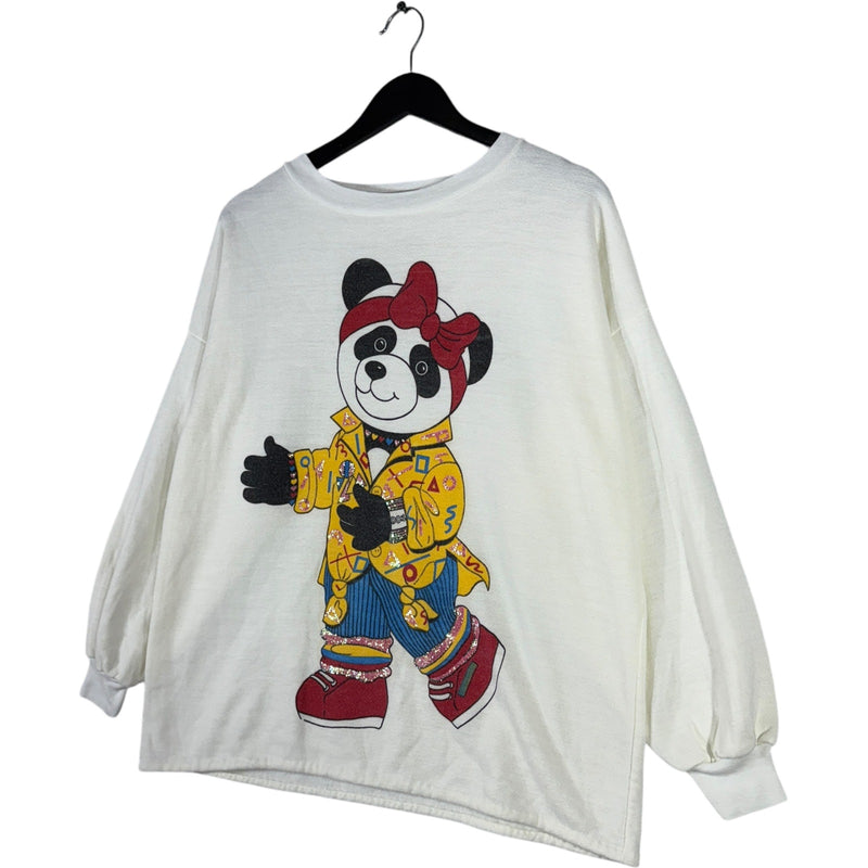 Women's Vintage Stylish Panda Crewneck