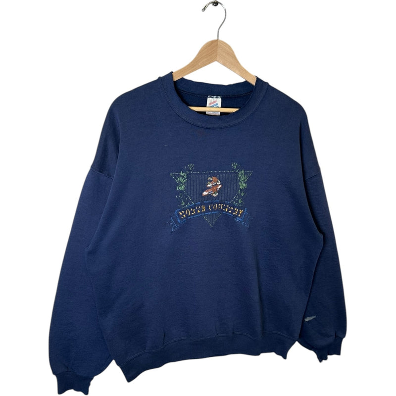 Vintage North Country Embroidered Nature Crewneck 90s