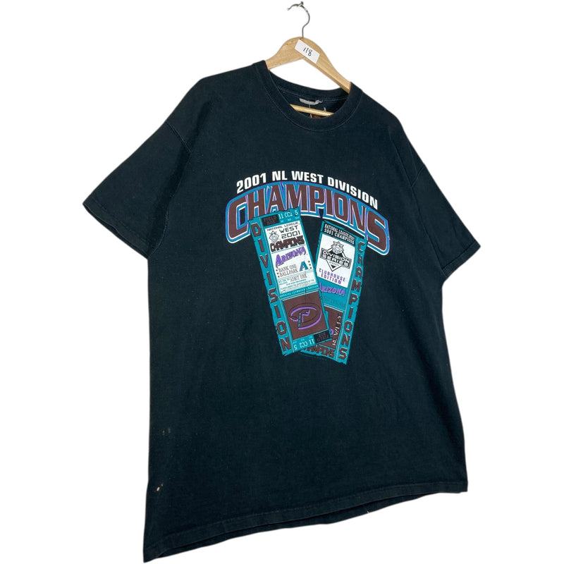 Vintage Arizona NL West Division Champions T-Shirt 2001