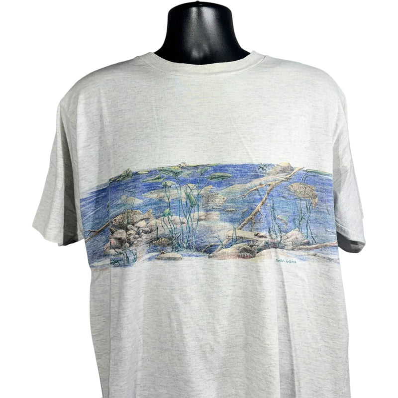 Vintage Northern Reflections Marine Wildlife Wraparound Tee