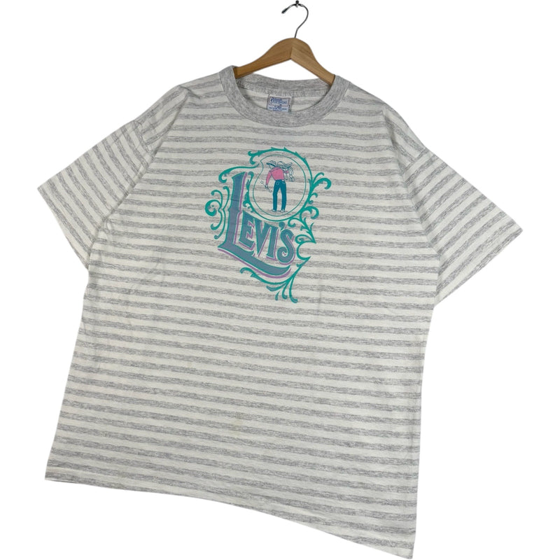 Vintage Levi's Logo Cowboy Stripped Tee