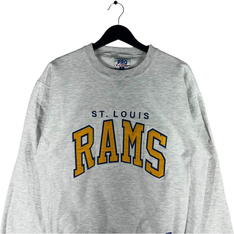 Vintage NFL St. Louis Rams Embroidered Crewneck