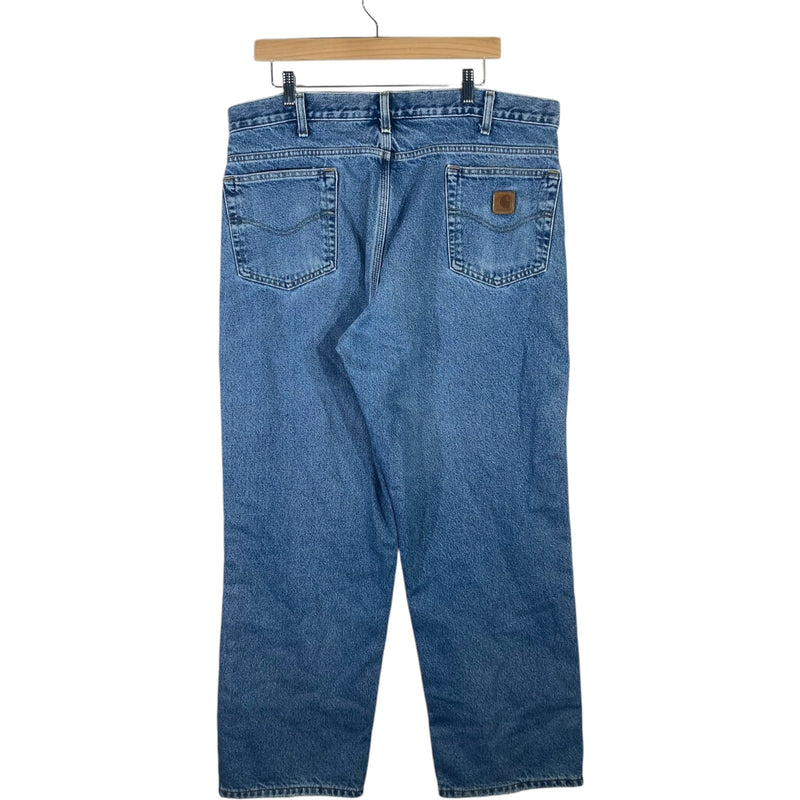 Vintage Carhartt Flannel Lined Denim Jeans Men's 38x30