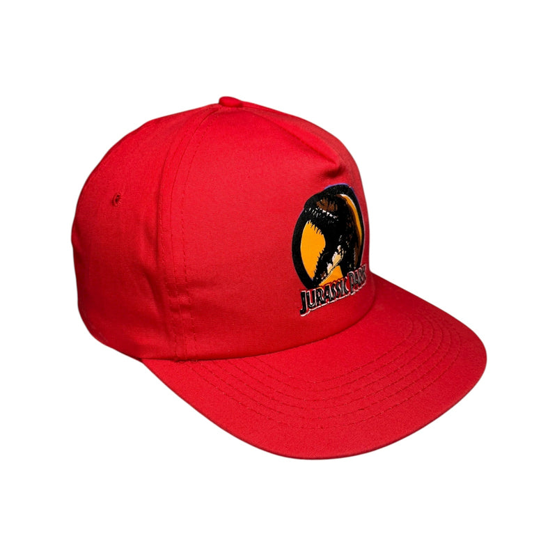 Vintage Jurassic Park Snapback Hat Red Men's OSFA