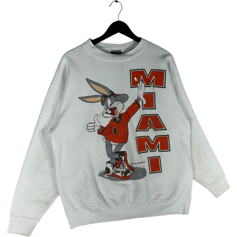 Vintage University of Miami Bugs Bunny Crewneck