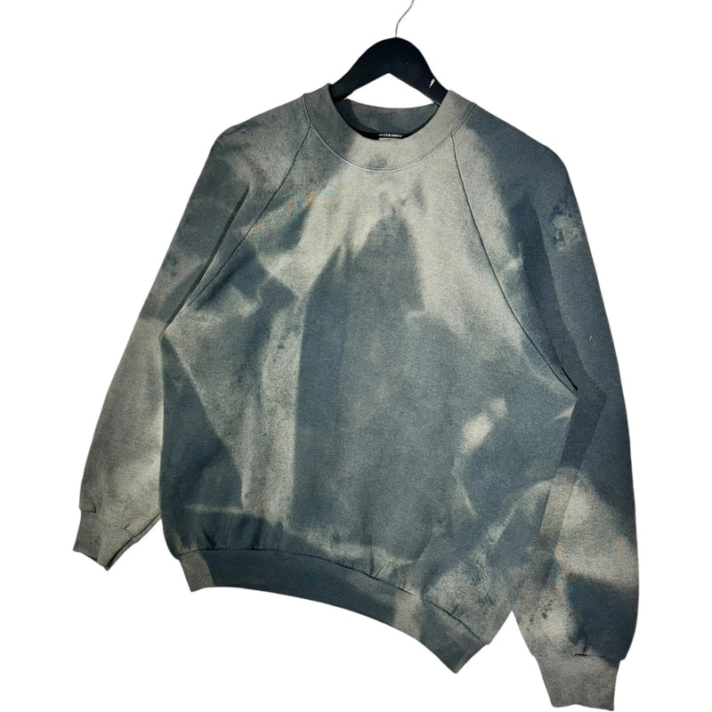 Vintage Fruit Of The Loom Bleach Fade Crewneck 90s